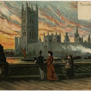 The Houses of Parliament from the Albert Embankment