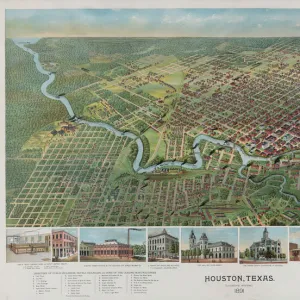 Houston, Texas (looking south) 1891