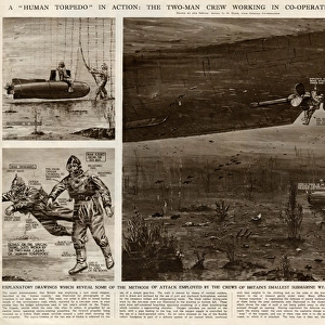 Human torpedo in action by G. H. Davis