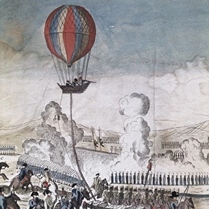 Hydrogen hot-air balloon for military use made