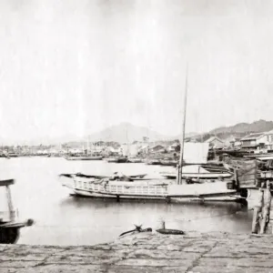 Hyogo, Japan, 1870s, now part of Kobe. Date: 1870s Hyogo, Japan, 1870s, now part of Kobe. Date: 1870s