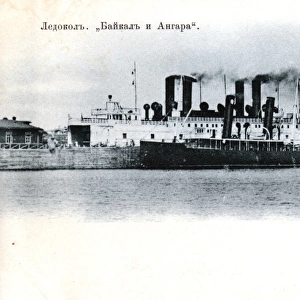 The icebreakers Baikal and Angara