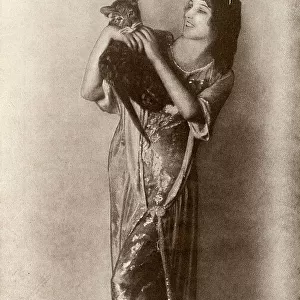 Ida Rubinstein with her pet tiger