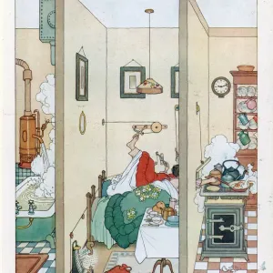 An Ideal Home No. I by William Heath Robinson