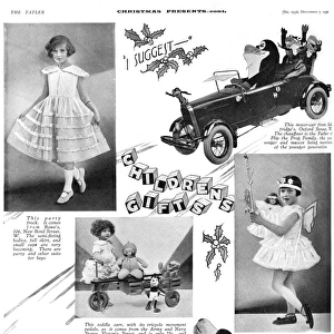 Ideas for Christmas presents for children, 1930