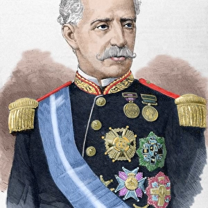 Ignacio Mara?o?a?a del Castillo (1817-1893). Colored engr