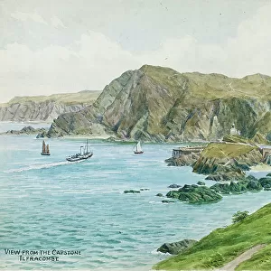 Ilfracombe, North Devon, viewed from the Capstone
