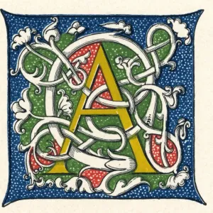 Illuminated letter A