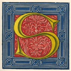 Illuminated letter S