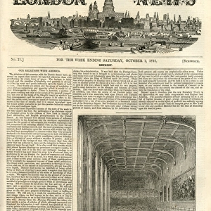 Illustrated London News cover, 1st October 1842