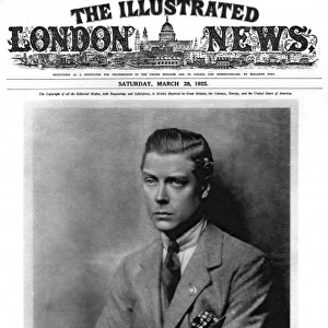 Illustrated London News front cover of the Prince of Wales