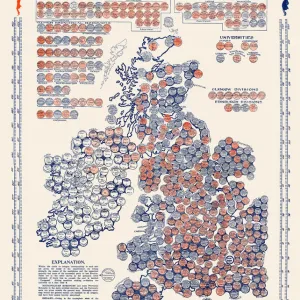 The Illustrated London News Election Map - 1906