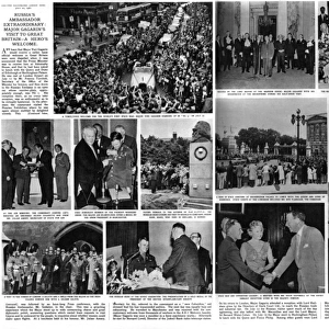 Illustrated London News spread - Yuri Gagarin visit to UK