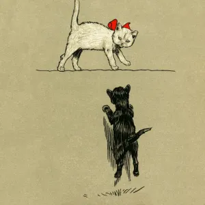 Illustration by Cecil Aldin, The White Kitten Book