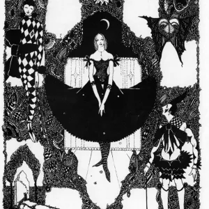 Illustration, Columbine by Harry Clarke