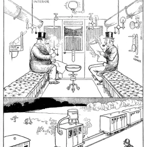 Illustration, Railway Ribaldry by W Heath Robinson