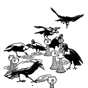 Illustration, The Seven Ravens