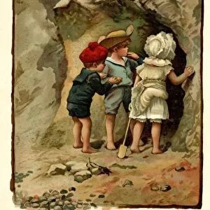 Illustration, The Smugglers Cave