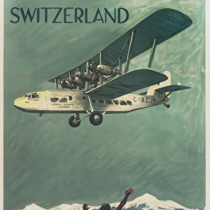 Imperial Airways Poster, Switzerland