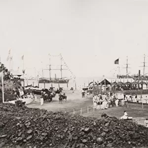 India, probably Bombay, Mumbai, arrival of dignitary
