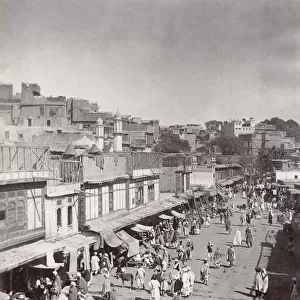 India - street scene, probably Peshawar, Khyber Pass