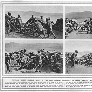 Indian battery gun squad during World War I