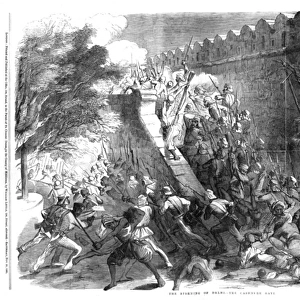 Indian Mutiny - the storming of the Cashmere Gate, 1857