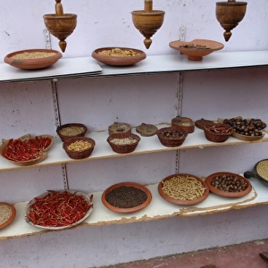 Indian spices on display in Kerala