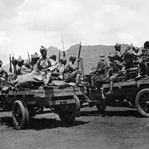 Indian troops at Bura Camp, Kenya, WW1