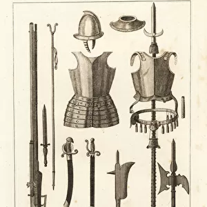 Infantry armour and weapons, 17th century