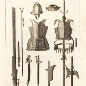 Infantry armour and weapons, 17th century