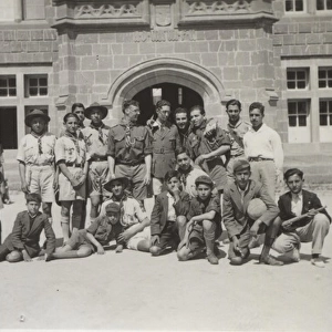 Informal group of boy scouts, Cyprus