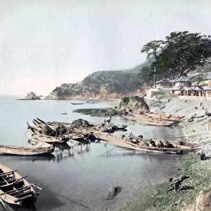 Inland sea Wakayama, Japan circa 1880s. Date: circa 1880s