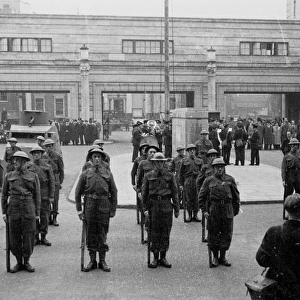 Inspection of Home Guard, County Hall, London, WW2