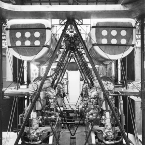 The installation of the four Siddeley Puma engines