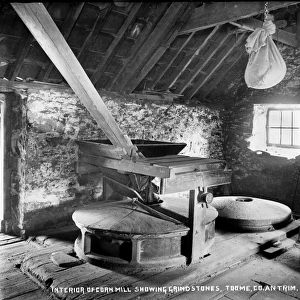Interior of Cornmill Showing Grindstones, Toome, Co. Antrim