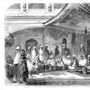 Interior of Golden Temple at Amritsar, 1858