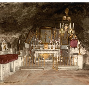 Interior of the Grotto of the Agony, Jerusalem, Holy Land