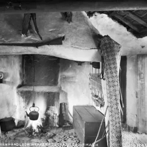 Interior of an Irish Handloom Weavers Cottage, Co Armagh