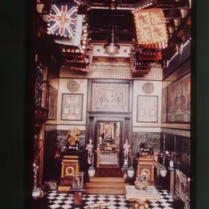 Interior of Titanias Palace dolls house