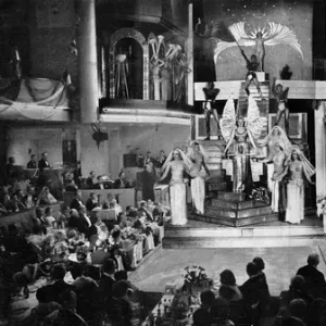 An interior view of the Bal Tabarin with the show in progres