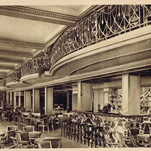 An interior view of the bar and cafe at Le Barry, Paris