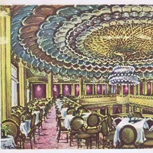 An interior view of the Caf Am Zoo in Berlin, 1920s