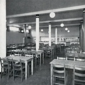 Interior view of the Norris Green British Restaurant, Liverpool during the Second World War