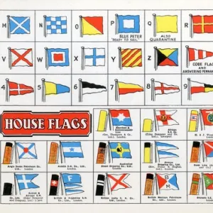 International code of Signals flags and House Flags