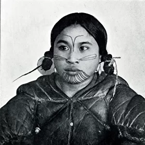 Inuit or Eskimo bride on her wedding day