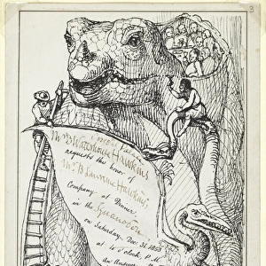 Invitation to Dinner in Iguanodon 31 / 12 / 1853