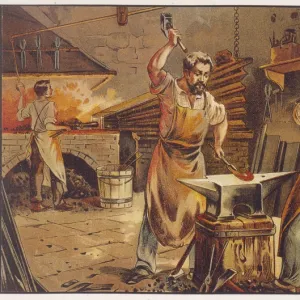 An Iron Foundry C19Th