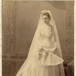 Isabel Sewall on her wedding day - Studio Portrait