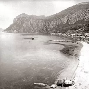 The island of Capri, Italy, circa 1870s. Date: circa 1870s